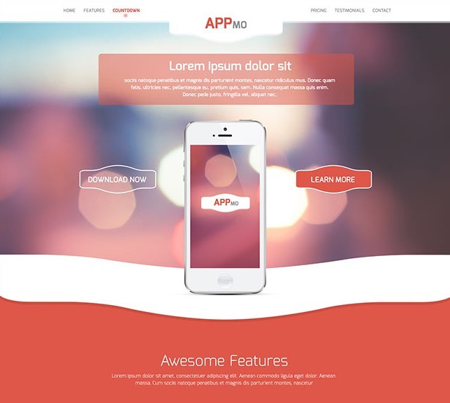 Appmo - One Page App Landing Page